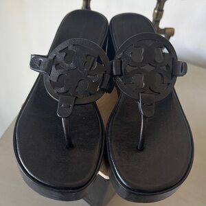 Tory Burch Black Platform Sandals
